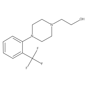 2-{4-[2-(Trifluoromethyl)phenyl]piperazin-1-yl}ethan-1-ol Structure