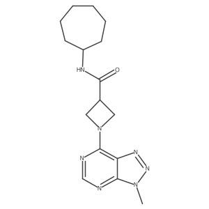 N-cycloheptyl-1-(3-methyl-3H-[1,2,3]triazolo[4,5-d]pyrimidin-7-yl)azetidine-3-carboxamide Structure