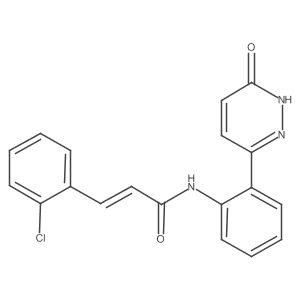 (E)-3-(2-chlorophenyl)-N-(2-(6-oxo-1,6-dihydropyridazin-3-yl)phenyl)acrylamide Structure