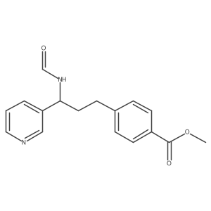 Methyl 4-[3-(formylamino)-3-(3-pyridinyl)propyl]benzoate结构式