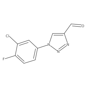 1-(3-chloro-4-fluorophenyl)-1H-1,2,3-triazole-4-carbaldehyde结构式