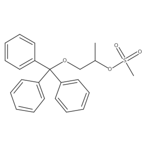 1-(Trityloxy)propan-2-yl methanesulfonate结构式