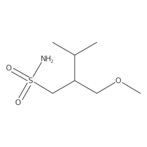 2-(Methoxymethyl)-3-methylbutane-1-sulfonamide Structure