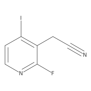 2-Fluoro-4-iodopyridine-3-acetonitrile结构式