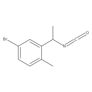 4-Bromo-2-(1-isocyanatoethyl)-1-methylbenzene结构式