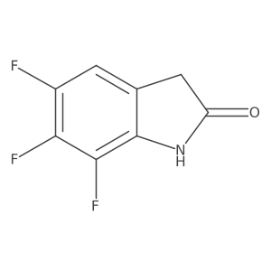 5,6,7-Trifluoroindolin-2-one Structure