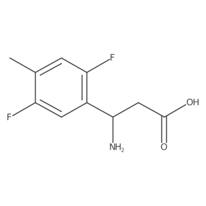 3-Amino-3-(2,5-difluoro-4-methylphenyl)propanoic acid结构式