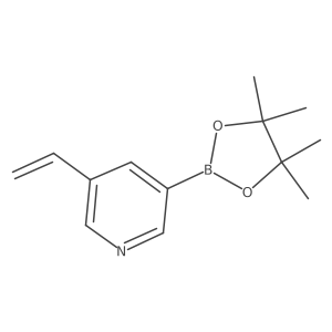 3-(4,4,5,5-Tetramethyl-1,3,2-dioxaborolan-2-yl)-5-vinylpyridine Structure