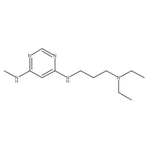 N4-(3-(diethylamino)propyl)-N6-methylpyrimidine-4,6-diamine Structure