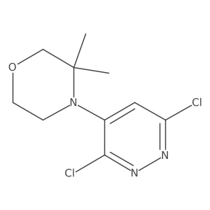 4-(3,6-Dichloropyridazin-4-yl)-3,3-dimethylmorpholine Structure