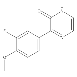 3-(3-Fluoro-4-methoxyphenyl)pyrazin-2(1H)-one Structure