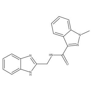 N-(1H-1,3-benzimidazol-2-ylmethyl)-1-methyl-1H-indazole-3-carboxamide Structure