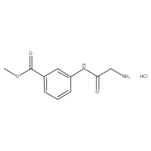 Methyl 3-(2-aminoacetamido)benzoate hydrochloride Structure
