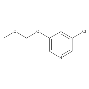 3-Chloro-5-methoxymethoxy-pyridine结构式
