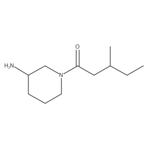 1-(3-Aminopiperidin-1-yl)-3-methylpentan-1-one结构式