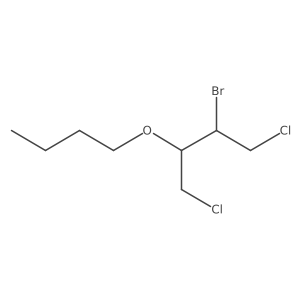 2-Bromo-3-butoxy-1,4-dichlorobutane结构式