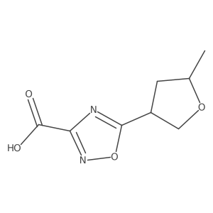 5-(5-Methyloxolan-3-yl)-1,2,4-oxadiazole-3-carboxylic acid Structure