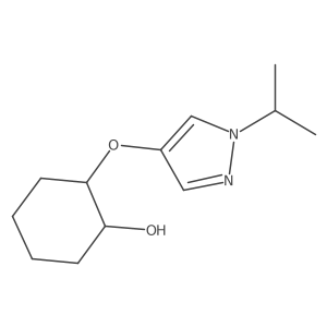 2-{[1-(propan-2-yl)-1H-pyrazol-4-yl]oxy}cyclohexan-1-ol结构式
