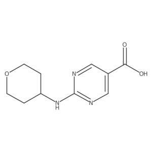 2-[(Oxan-4-yl)amino]pyrimidine-5-carboxylic Acid结构式
