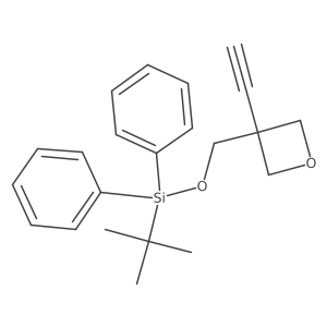 3-[[[(1,1-Dimethylethyl)diphenylsilyl]oxy]methyl]-3-ethynyloxetane Structure