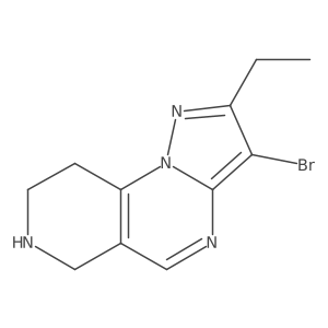 5-Bromo-4-ethyl-2,3,7,11-tetraazatricyclo[7.4.0.0,2,6]trideca-1(9),3,5,7-tetraene Structure