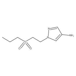 1-[2-(propane-1-sulfonyl)ethyl]-1H-pyrazol-4-amine结构式
