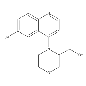 [4-(6-Aminoquinazolin-4-yl)morpholin-3-yl]methanol结构式