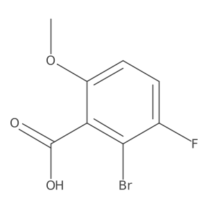 2-Bromo-3-fluoro-6-methoxybenzoic acid结构式
