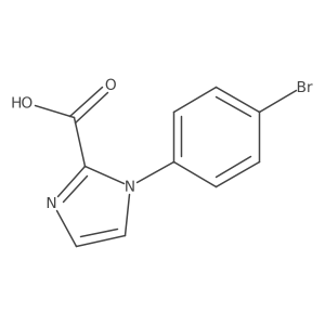 1-(4-Bromophenyl)-1H-imidazole-2-carboxylic acid结构式