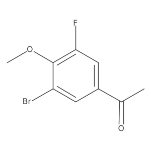 3-Bromo-5-fluoro-4-methoxyacetophenone结构式