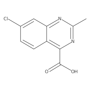 7-Chloro-2-methylquinazoline-4-carboxylic acid结构式