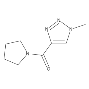 1-methyl-4-(pyrrolidine-1-carbonyl)-1H-1,2,3-triazole结构式