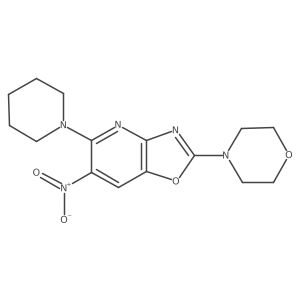 2-(4-Morpholinyl)-6-nitro-5-(1-piperidinyl)oxazolo[4,5-b]pyridine Structure