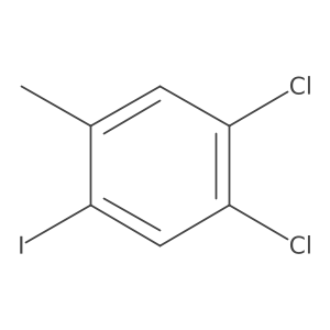 4,5-Dichloro-2-iodotoluene结构式