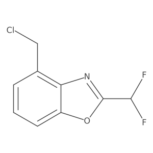 4-(Chloromethyl)-2-(difluoromethyl)benzo[d]oxazole结构式