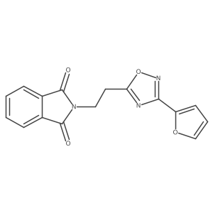 2-(2-(3-(Furan-2-yl)-1,2,4-oxadiazol-5-yl)ethyl)isoindoline-1,3-dione Structure
