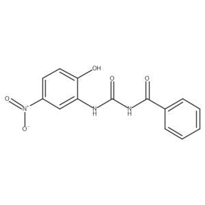 1-Benzoyl-3-(2-hydroxy-5-nitrophenyl)urea结构式