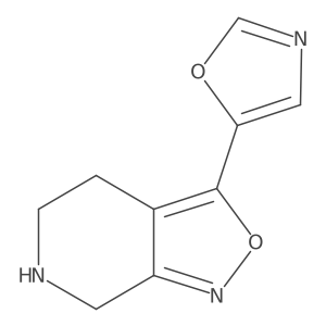 Isoxazolo[3,4-c]pyridine, 4,5,6,7-tetrahydro-3-(5-oxazolyl)- Structure
