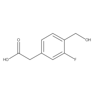 3-Fluoro-4-(hydroxymethyl)phenylacetic acid结构式