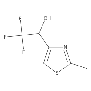 (1R)-2,2,2-trifluoro-1-(2-methyl-1,3-thiazol-4-yl)ethan-1-ol Structure