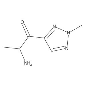 2-amino-1-(2-methyl-2H-1,2,3-triazol-4-yl)propan-1-one结构式