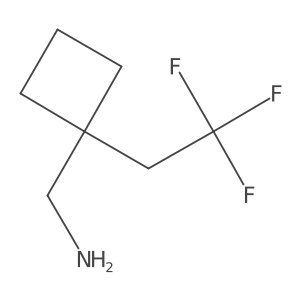 [1-(2,2,2-Trifluoroethyl)cyclobutyl]methanamine Structure
