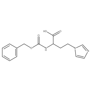 2-{[(benzyloxy)carbonyl]amino}-4-(1H-imidazol-1-yl)butanoic acid结构式