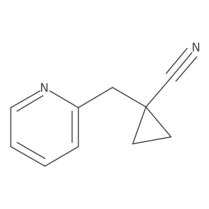 1-(Pyridin-2-ylmethyl)cyclopropane-1-carbonitrile结构式