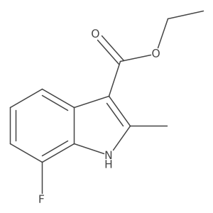 Ethyl 7-fluoro-2-methyl-1H-indole-3-carboxylate结构式