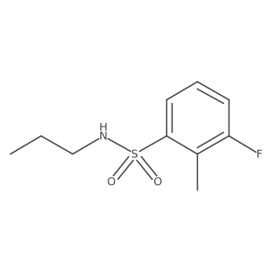 3-fluoro-2-methyl-N-propylbenzene-1-sulfonamide Structure