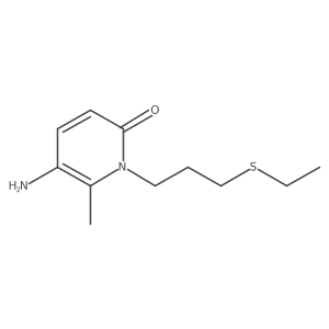 5-Amino-1-[3-(ethylsulfanyl)propyl]-6-methyl-1,2-dihydropyridin-2-one Structure