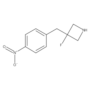 3-Fluoro-3-(4-nitrobenzyl)azetidine结构式