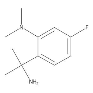 2-(2-aminopropan-2-yl)-5-fluoro-N,N-dimethylaniline结构式