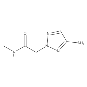 2-(4-amino-2H-1,2,3-triazol-2-yl)-N-methylacetamide结构式
